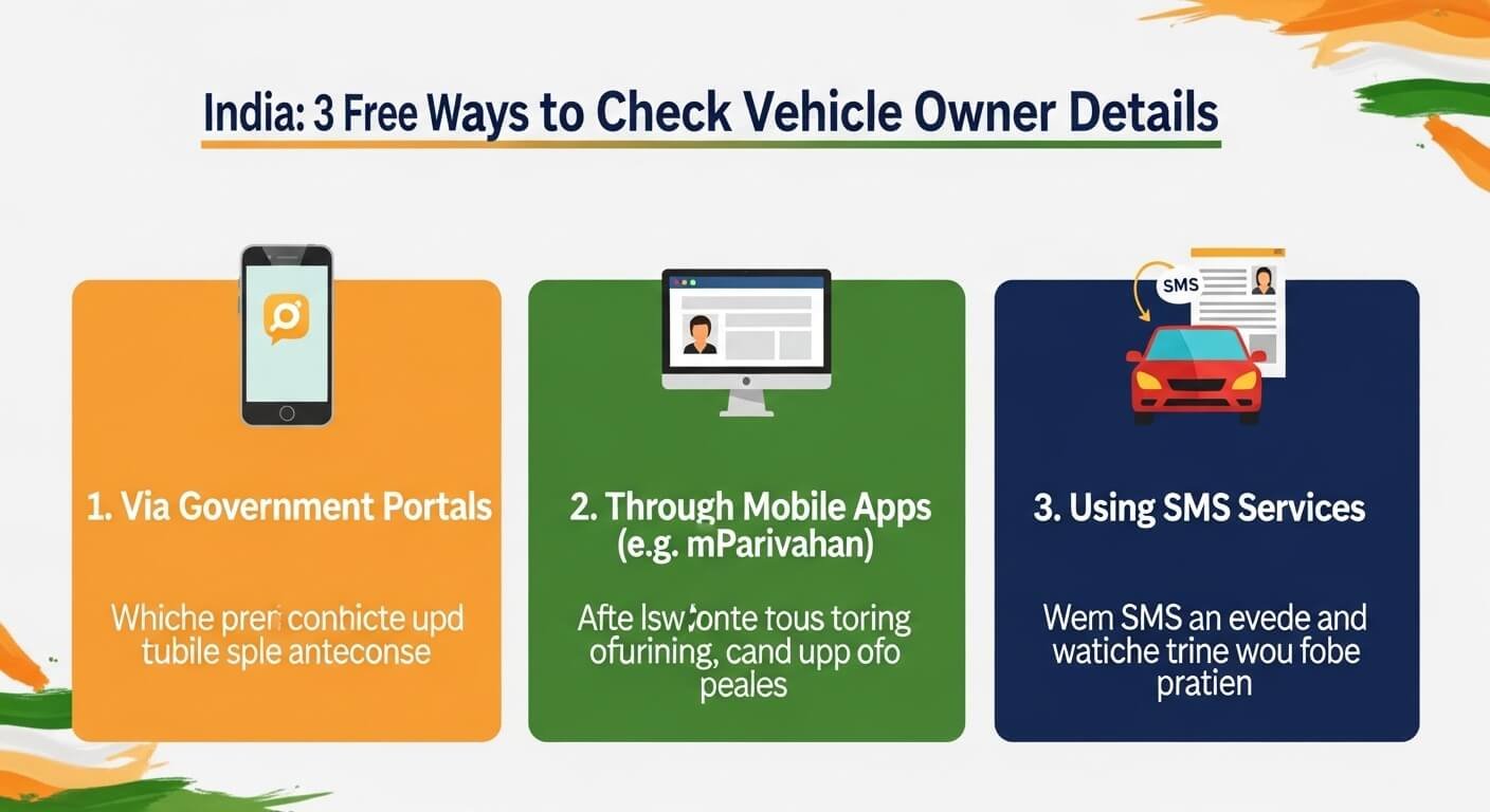 India: 3 Free Ways to Check Vehicle Owner Details