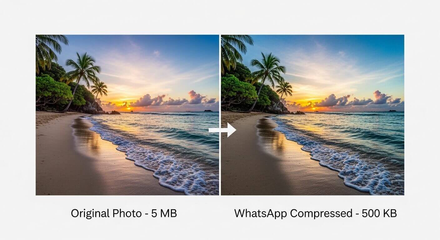 How Much WhatsApp Compresses Your Photos