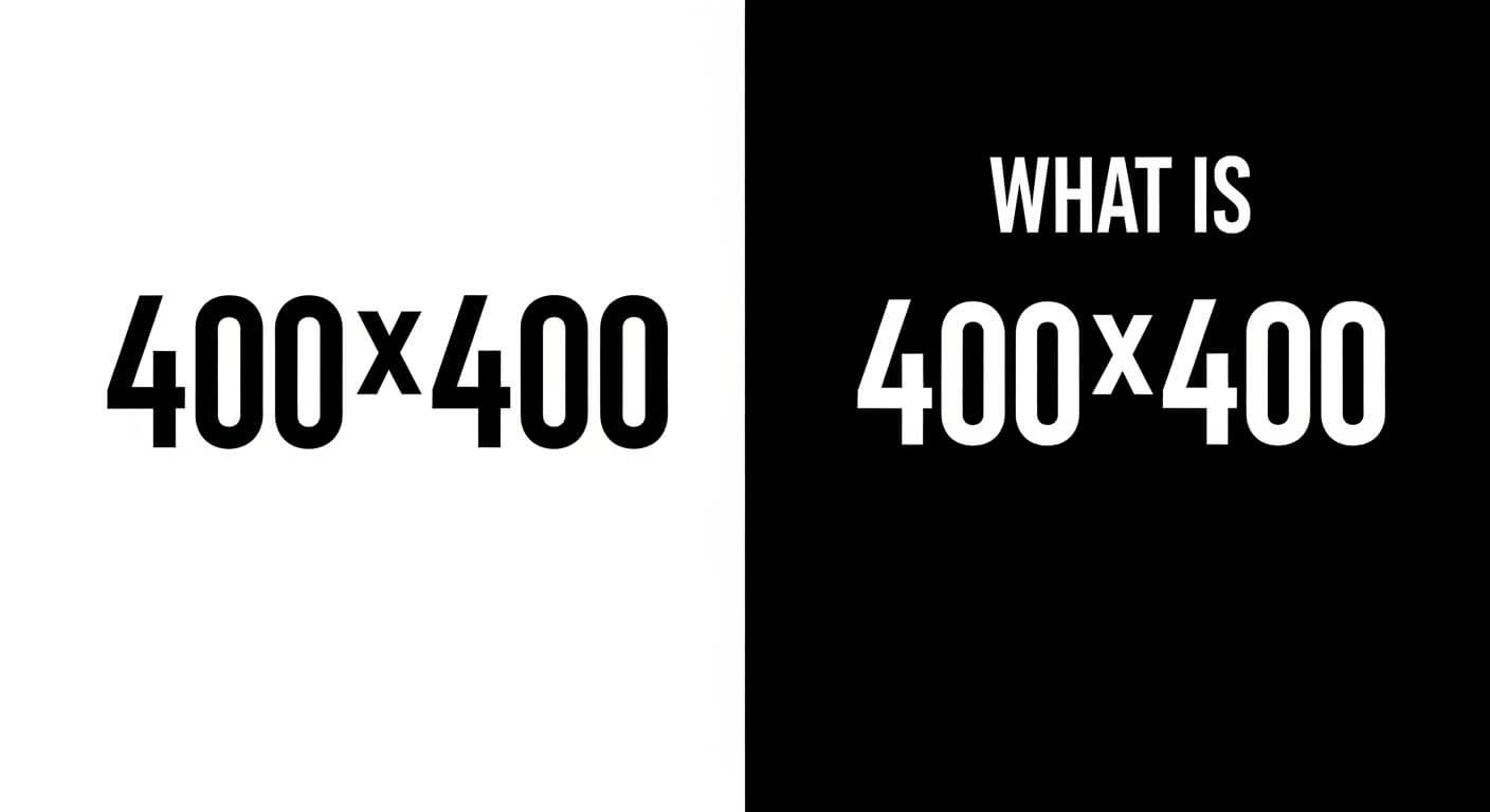 What Is a 400×400 Black Image?