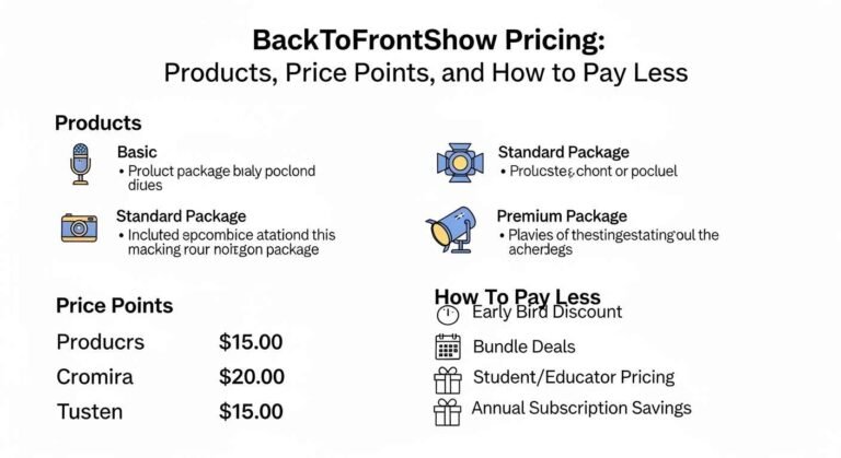 BackToFrontShow Pricing: Products, Price Points, and How to Pay Less