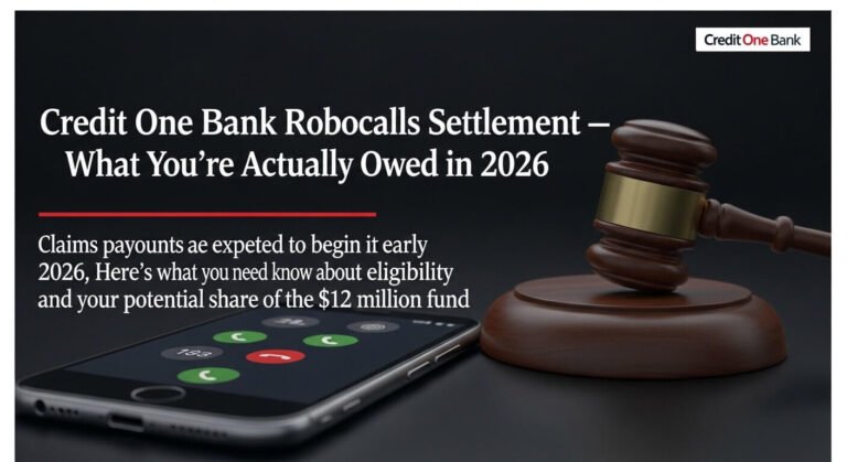 Credit One Bank Robocalls Settlement — What You're Actually Owed in 2026
