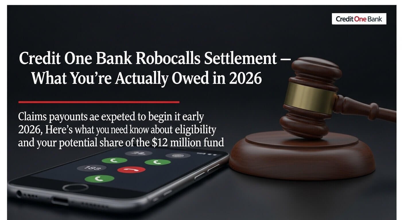 Credit One Bank Robocalls Settlement — What You're Actually Owed in 2026