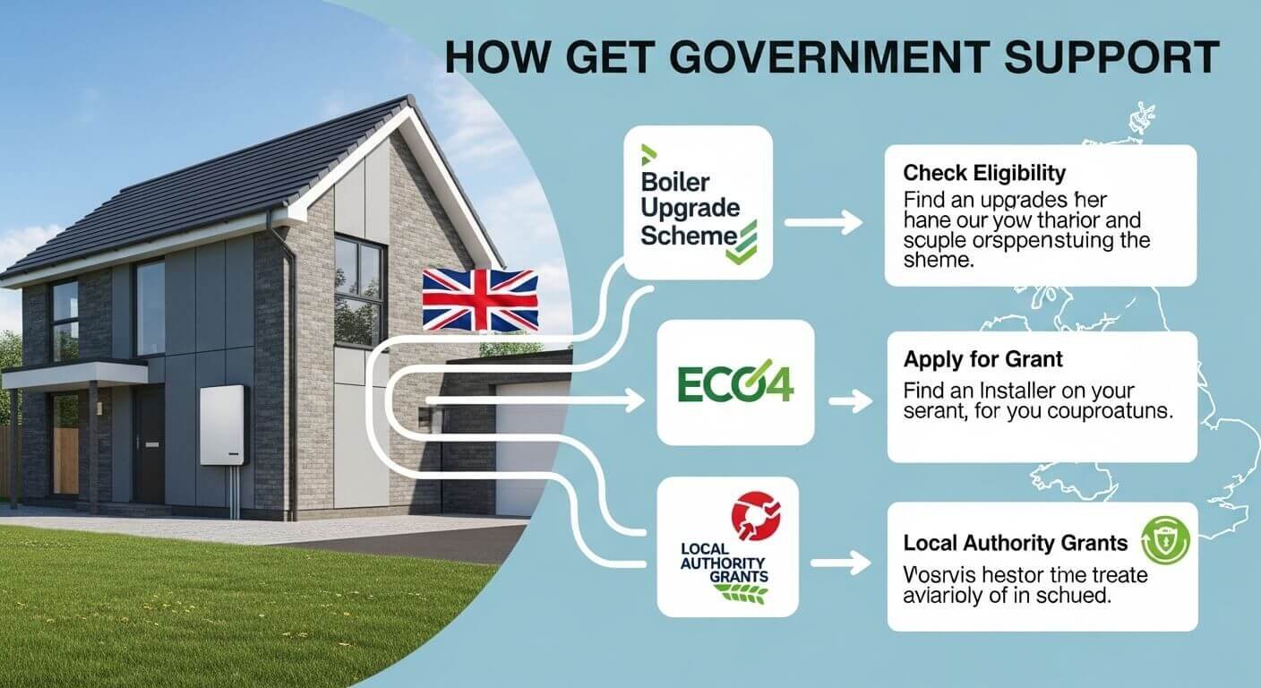 How to Get Government Support for Air Source Heating in the UK?