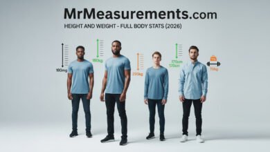 MrMeasurements com | Height and Weight - Full Body Stats (2026)