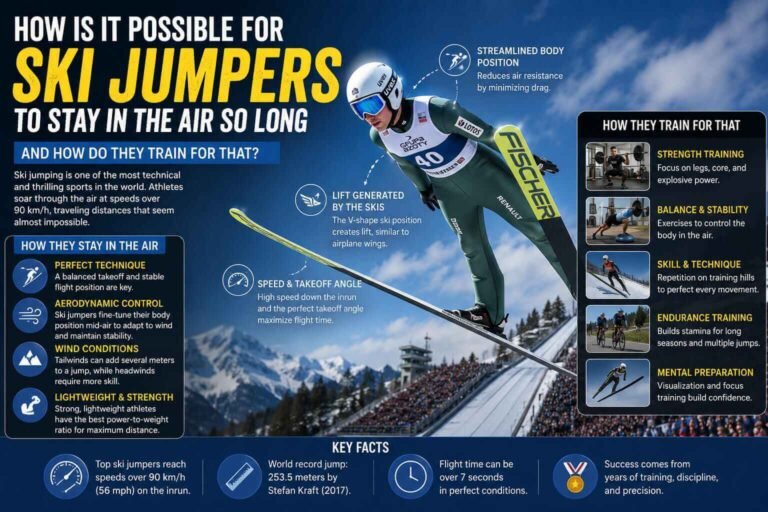 How Is It Possible for Ski Jumpers to Stay in the Air So Long and How Do They Train for That?