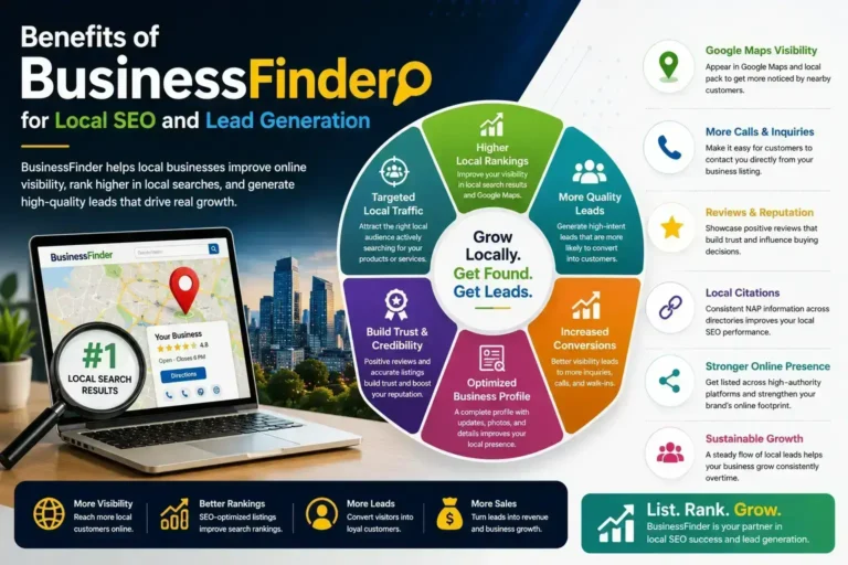 Benefits of BusinessFinder for Local SEO and Lead Generation