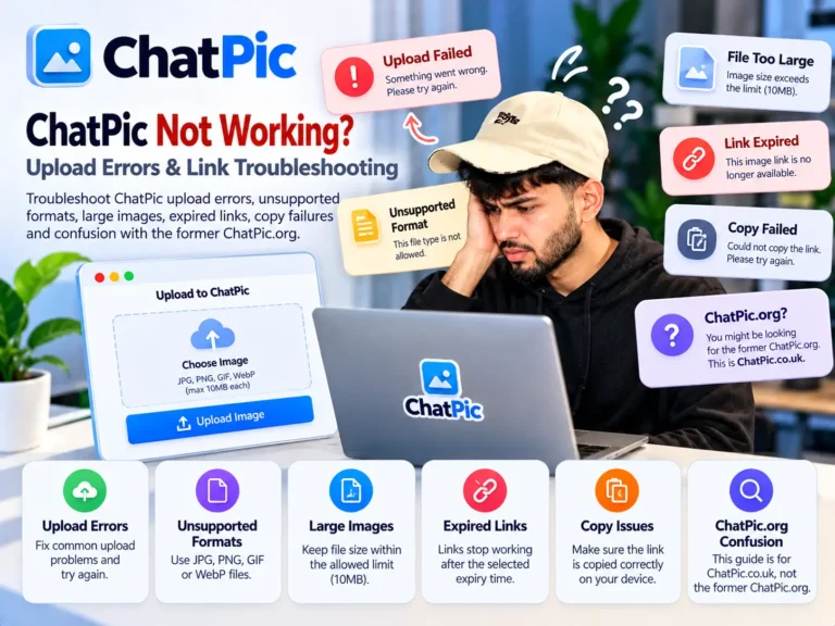ChatPic Not Working? Upload Errors & Link Troubleshooting